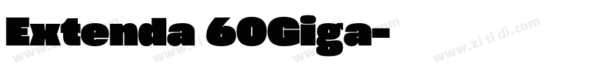 Extenda 60Giga字体转换
